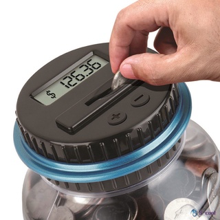 【Ready Stock】☽Digital Piggy Bank Coin Savings Counter LCD Counting Money Jar Change Bottle