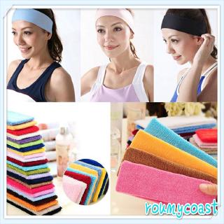 Women Yoga Soft Cotton Stretchy Headband Sports Sweatband Fitness Headband