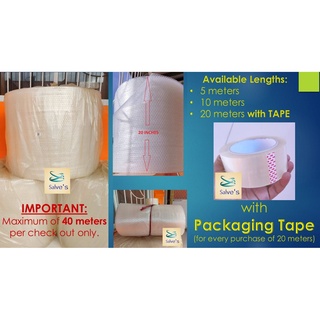 Gift & Wrapping☄∋Bubble Wrap 20 inches by 5, 10 and 20 Meters