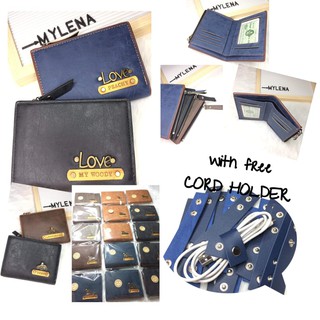 Mens Fold Wallet+Personalized (with name&1charm)