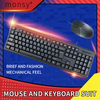 Keyboard Wired USB Mouse Keyboard PC Gaming Laptop Computer Keyboard