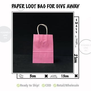 Paper loot bag for giveaway packaging *per piece