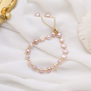 OIMG Baroque Natural Freshwater Pearl Bracelet for Women (7)