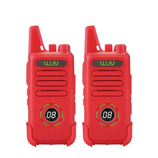 2pcs WLN KD-C1 plus Mini Walkie Talkie UHF 400-470 MHz With 16 Channels Two Way Radio FM Transceiver