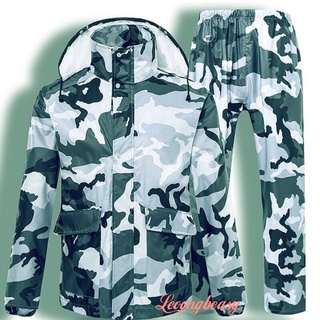 Rain Coats♗◆leo&bea H-909 Camouflage Raincoat Suit KAPOTE Fluorescence makapal