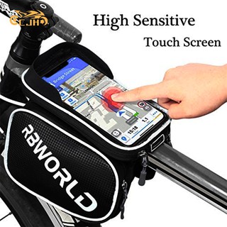 COD Mountain Bike Bag Large Capacity Waterproof Mobile Phone Bag Cycling Equipment@@ IwVh