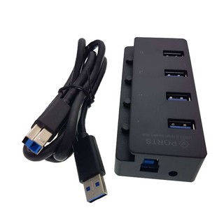 4 Ports USB 3.0 HUB USB Dock with Individual Power Switches