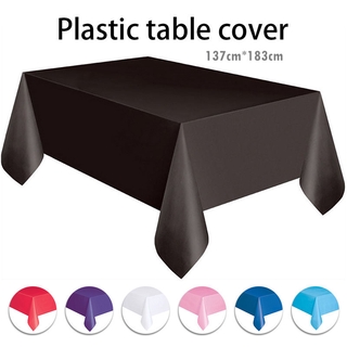 table cover for 6 persons longtable plain Disposable PE plastic party needs tableware