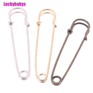 ✚☬◘[Luckybabys] 12Pcs Large Heavy Duty Stainless Steel Big Jumbo Safety Pin Blanket Crafting