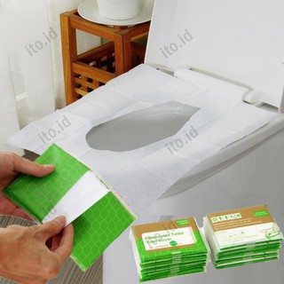 seat cover✥✸COD/In Stock 10Pcs/Pack Disposable Waterproof Toilet Seat Cover Mat Healthy Waterproof T
