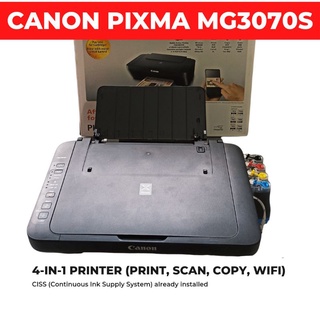 Brand New Canon Pixma MG3070s 4-in-1 Printer with WIFI (Continuous Ink) CISS