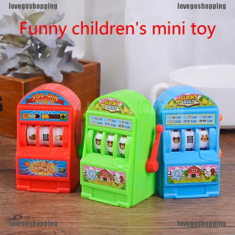 LOVEGOSHOP 1Pc funny toys slot machine mini toy lucky jackpot for kids gift toy
