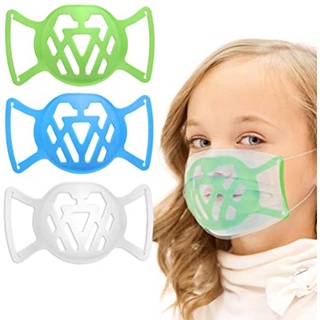 Child 3D Face Mask Bracket Silicone Internal Support Holder Frame, Increase Breathing Talking Space, Comfortable Wearing Mouth Nose