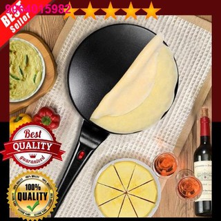 asd09.14㍿✒☒⭐TOP QUALITY Non-stick Electric Crepe Pizza Maker Pancake Machine Griddle Baking Kitchen