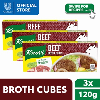 Knorr Beef Broth Cubes Savers Made with Real Beef 120g x3