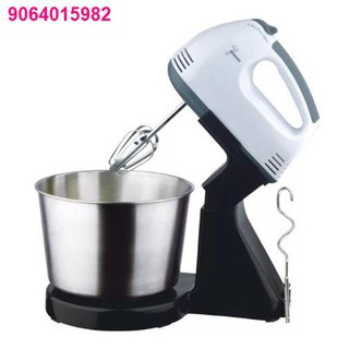 HUUI09.14▦✾┅7 Speed Hand Mixer W Stand Mixer With Stainless Steel Bowl