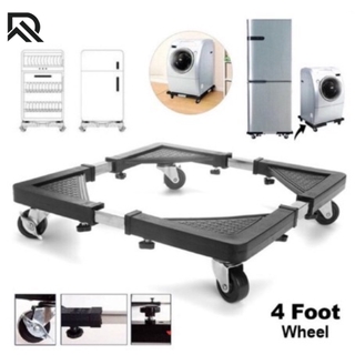 4 Foot Wheel Adjustable Bracket Stand Furniture Moving Equipment Washing Machine and Refrigerator
