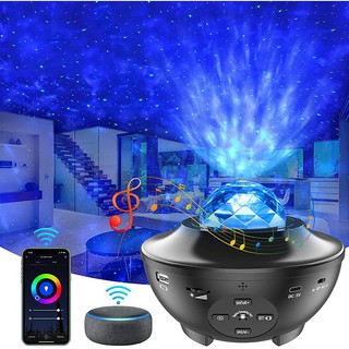 【Ready Stock】♠Galaxy Projector Speaker Night Light Rotating Starry Sky Remote Control Children Bedro