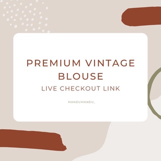 Vintage Blouse Live Checkout Link