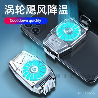 【24H Ship】Phone Radiator Mobile phone tablet radiator Handle Mini Controller For Apple Android Wireless charging Universal portable back clip fan radiator physical cooling radiator fan cellphone cooler fan gaming 手机散热器