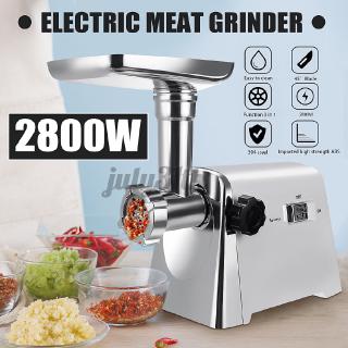 【Good Quality】2800W Electric Meat Grinder Sausage Stuffer Maker Stainless Cutter Kitchen