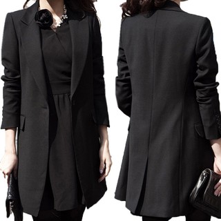 ZANZEA formal SolidOL Work Long Coat Blaser Jacket plus size (1)