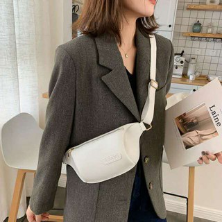 JSS Korean Fashion Leather belt bag chain portable shoulder chest bag (3)