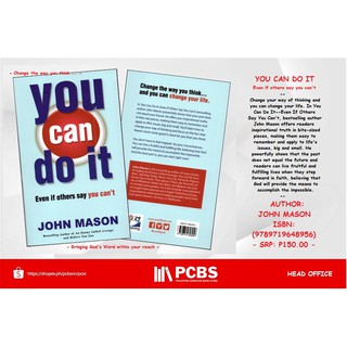 PCBS You Can Do It (EVEN IF OTHERS SAY YOU CAN'T) by John Mason (6.9" x 4.25" x 0.4" inches)