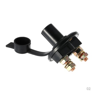 ∏☏Universal Car Truck Vehicle Battery Disconnect Cut Off Rotary Switch Brass Terminals (1)
