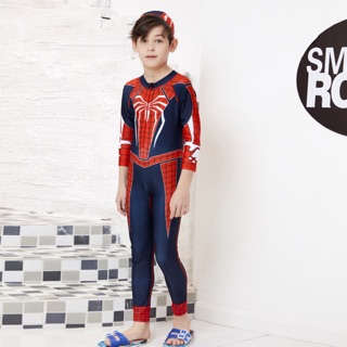 Boy Child Floating Swimsuit Spiderman Boys Rash Guard