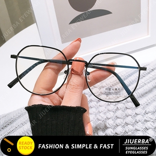 【Replaceable Lens】COD Anti Radiation Glasses for Women Korean Fashion Round Frame Computer Eyeglasses