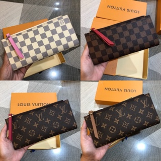 Lv Louis Vuitton Fold Long Wallet With Box (1)