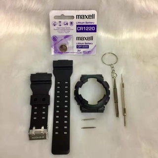 Batteries✈●☽G-shock Replacement Strap and Bezel Set FREE Tools & Battery for GA100/GA110/GA120/GD100