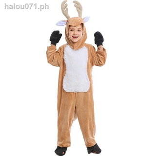 ready stock☇♘▬New Year s Day Children s Day Costume Christmas Cosplay Animal Play Elk Christmas Reindeer Children s Performance Costume