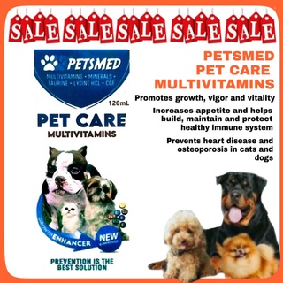 Petsmed Pet Care | Multivitamins for dogs, cats and pets | 120ml