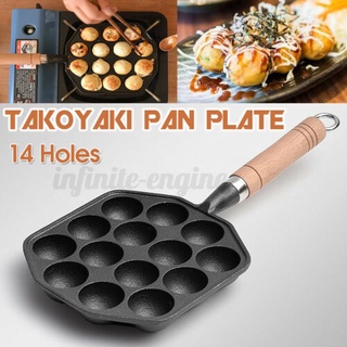 Takoyaki Pan Plate Tray Non Stick Octopus Ball Maker Molder Pan Grill Takoyaki Maker