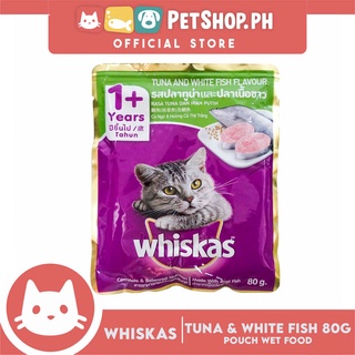 Whiskas Tuna and White Fish Pouch Cat Wet Food 80g