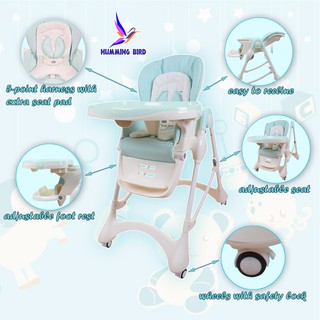 Hummingbird E-102S Premium More Kiss High Chair Feeding Chair Booster Seat (1)