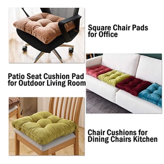 Chair Pad Sofa Seat Cushion Cushion w/ Tie Tatami Pad Washable Square Solid Color Pillow Futon B-196