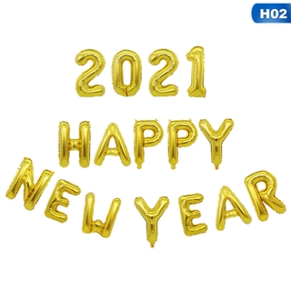 tranquillt 2021 Balloons Gold Silver Number Foil Helium Baloons Happy New Year Balloon Merry Christmas 2020 New Year Eve Party Decor Noel|Ballons &amp; Accessories (7)