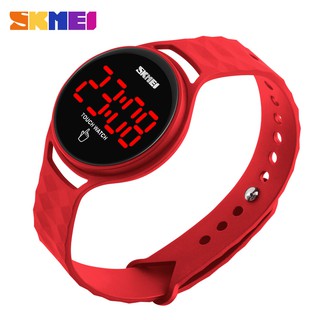SKMEI Official 1230 Touch Screen kids LED PU Strap Simple Strap student Watch Digital Waterproof watches (1)