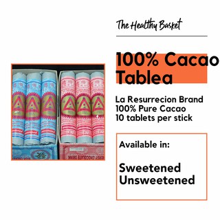 100% Cacao Tablea for Keto and Low Carb (Sweetened / Unsweetened)
