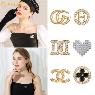 Fashion Crystal Alloy Vintage Brooch Pin Clothes Pants Bag Brooch Heart Accessories Jewelry