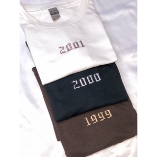 CUSTOMIZED YEAR EMBROIDED TSHIRT( MESSAGE YOUR BIRTH YEAR BEFORE YOUR CHECKOUT)