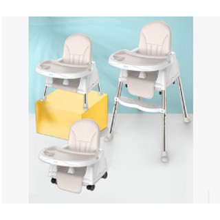 Portable Convertible High Chair with Wheels (1)
