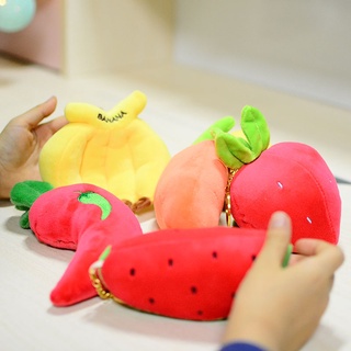 ◊✥Creative Gift Fruit Plush Little Doll Bag Pendant Keychain Girlfriend Boyfriend Birthday Gift Doll