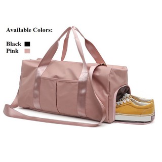 Foldable Luggage Sports Gym Bag Fitness Bag Travel Handbag Yoga Bag With Shoes Compartment (1)