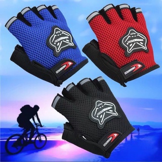 【Local Stock】✥❇▼COD hot sale Fox Motor Racing a half finger net Gloves fashion outside sunscreen ven