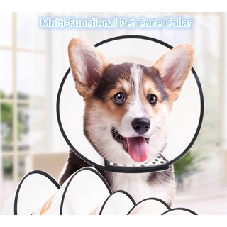 Dog Cone Collar Adjustable Protective Collars for Pet Dog & Cat, Recovery E-Collar Anti-Bite
