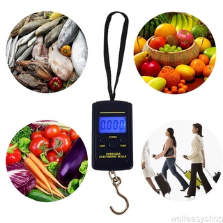 Weighing Scale Balance Suitcase Mini Pocket Steelyard Hanging Portable Bathroom Supplies High Precision 40kg X 10g Multifunctional Travel Weighting Spring Scales